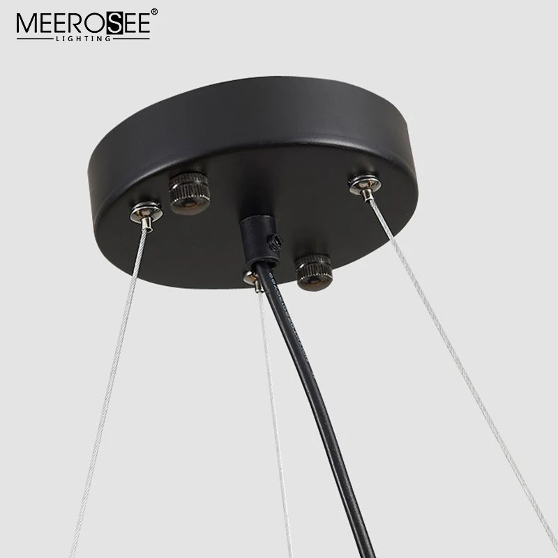Meerosee Contemporary Decoration Pendant Lights Circle Home Modern Metal Pendant Light Led Chandelier MD86748