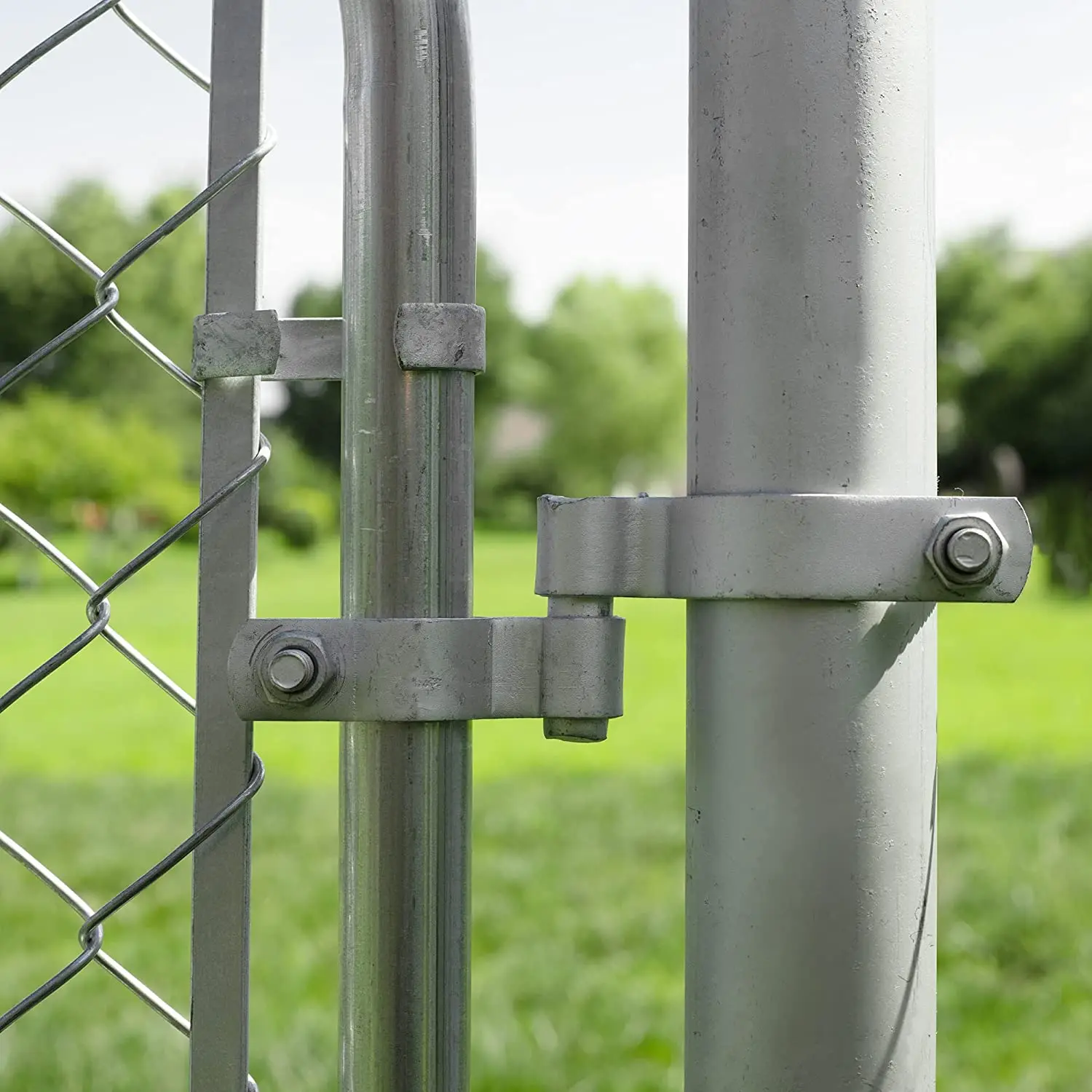 2 Sets Chain Link Fence Gate Post Hinge - Durable & Versatile