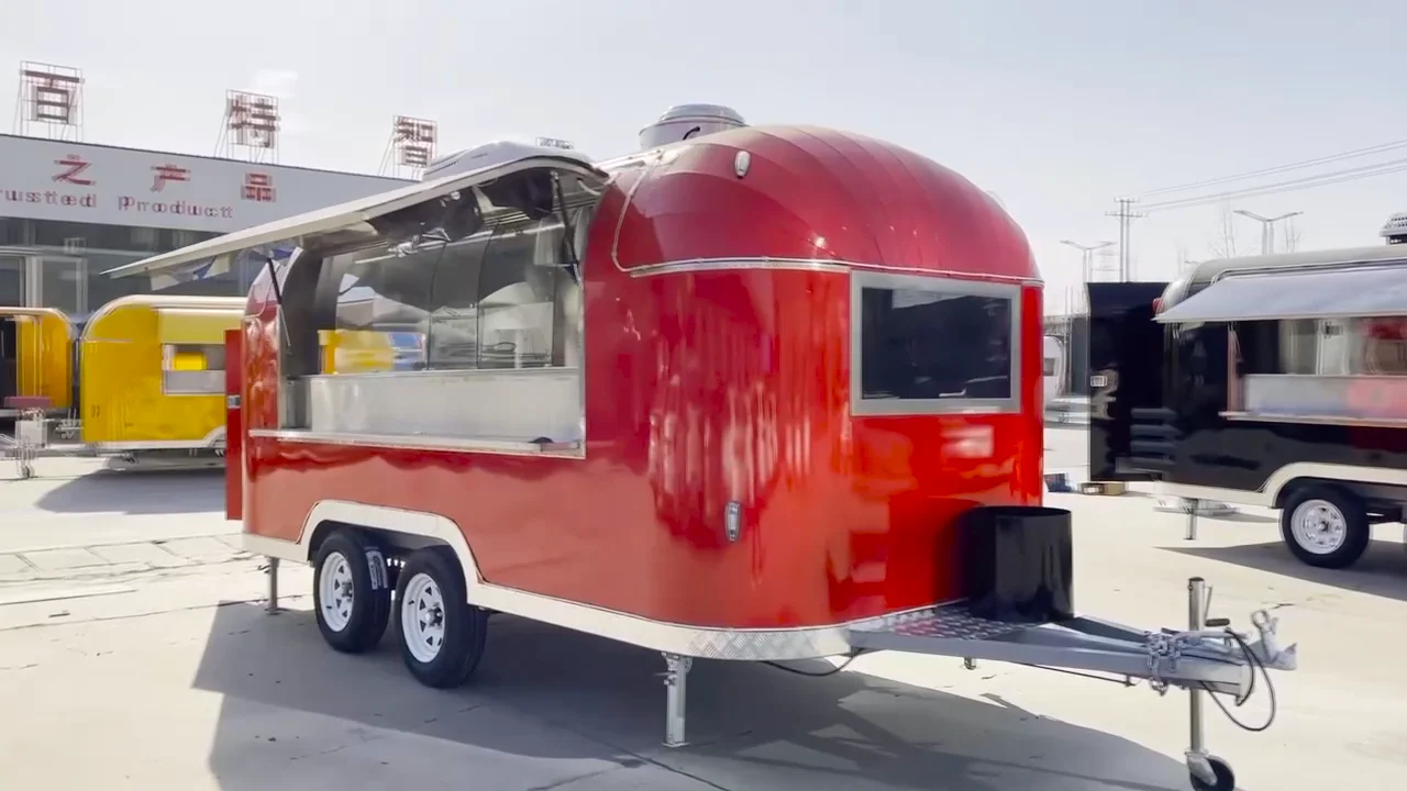 Wecare Food Cart And Food Trailers Fully Equipped Mobile Hot Dog Coffee Ice Cream Fast Food