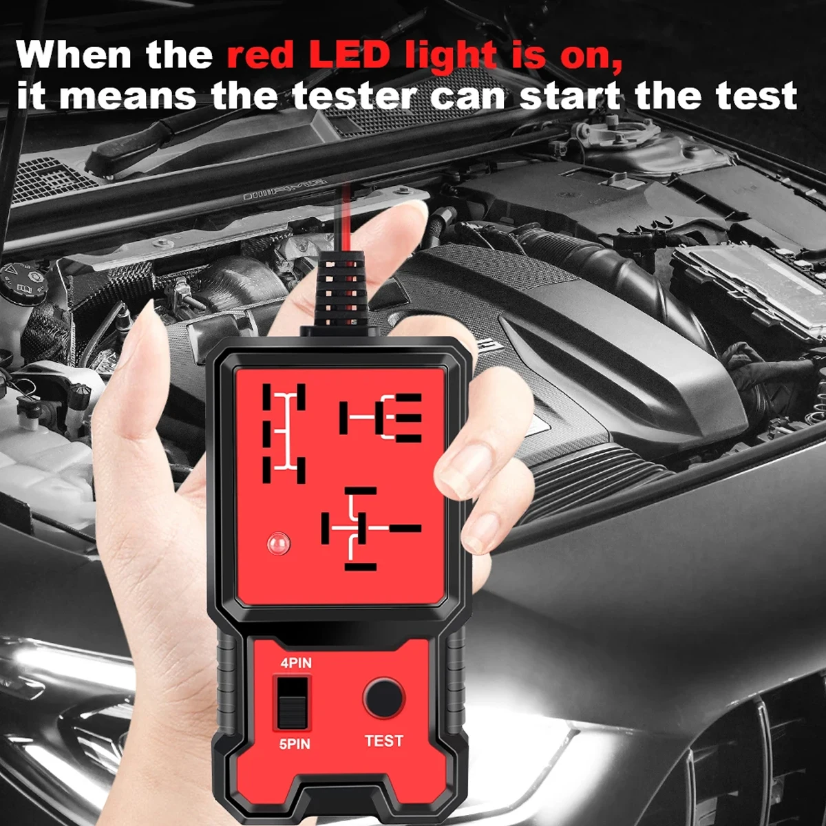 Automotive Relay Battery Tester Four Foot and Five Foot Relay Analyzer Automotive and Motorcycle Circuit Battery Repair Tool - view 5
