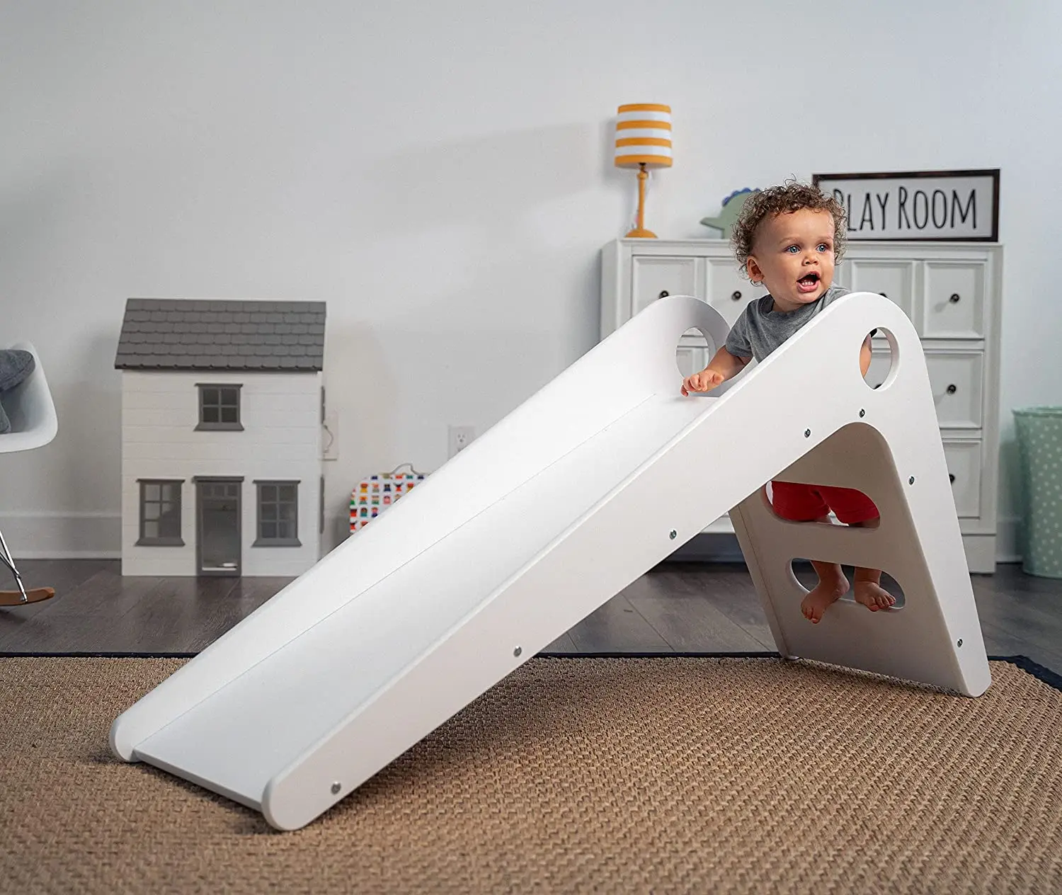 Lm Kids Toddler Indoor Playground Slide Toys Swing And Slide Set