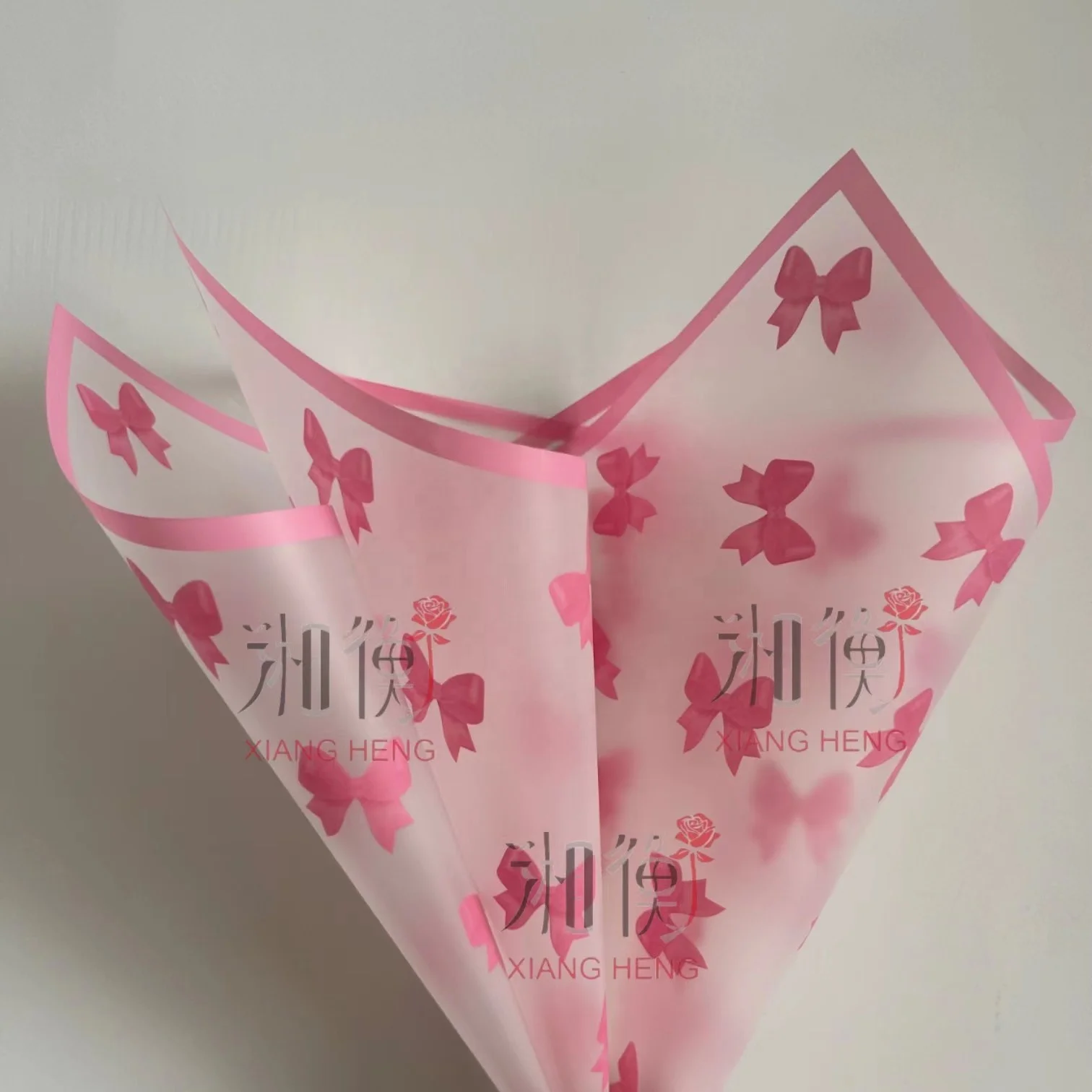 Newest Design Flower Wrapping Paper Bow and Little Girl Flower Wrapping Paper Wholesale Florist Materials