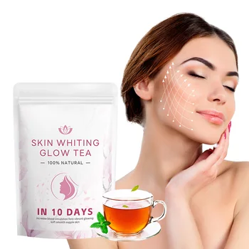 Africa hot selling private label natural skin beauty whitening glow tea herbal anti aging lightening tea