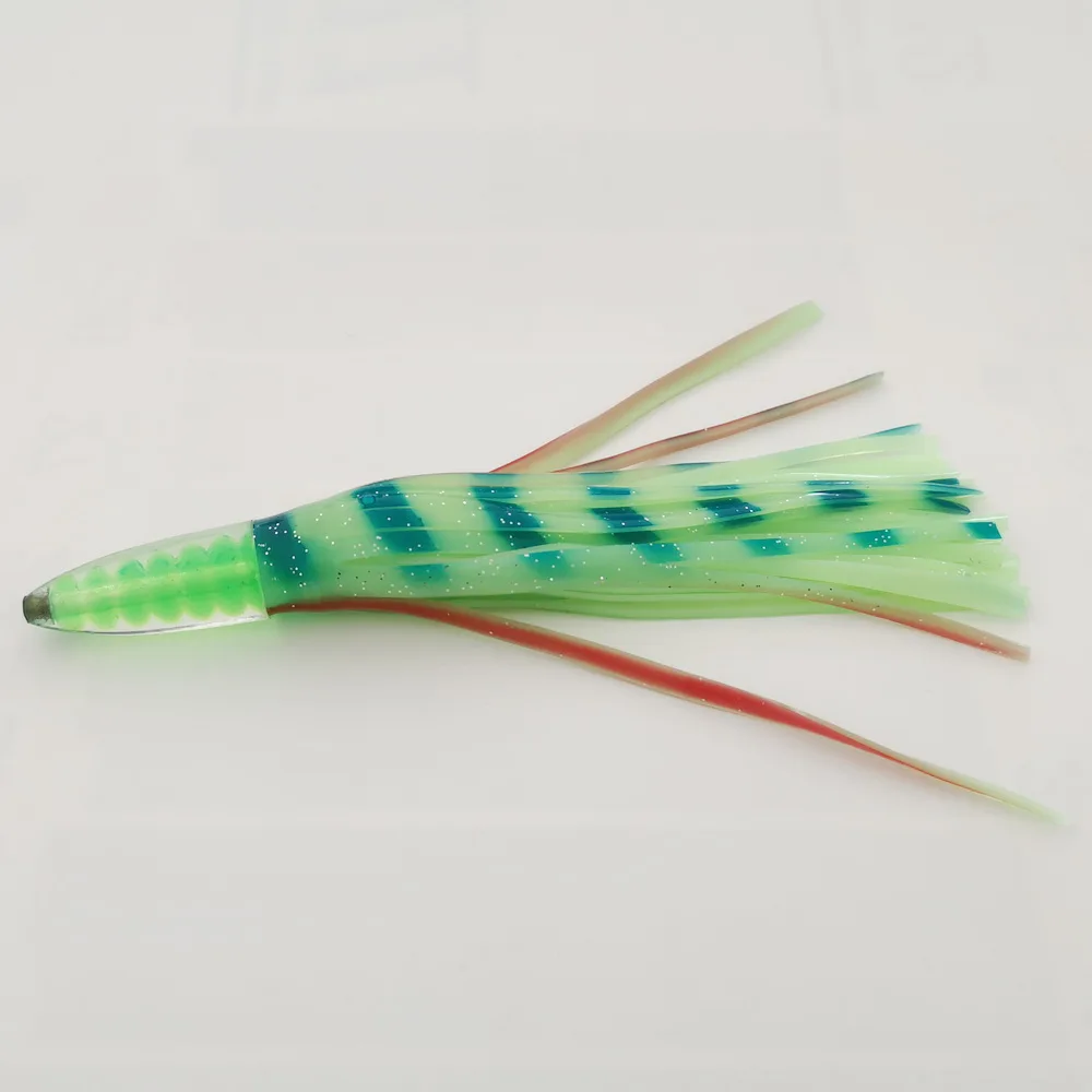 Custom Offshore Tackle 7" Unrigged Green Machine Style Lure Lamp Bullet ...