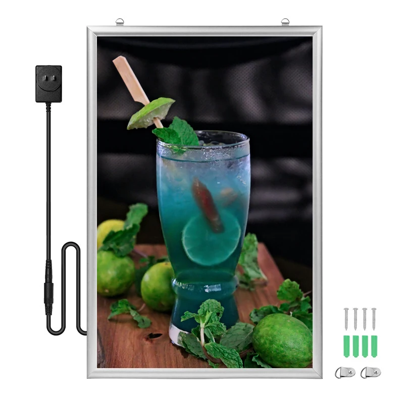 Professional Custom Single Side Led Photo Poster Frame Snap Aluminum