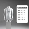 Metà corpo maschile con gambe e mani - bianco opaco
