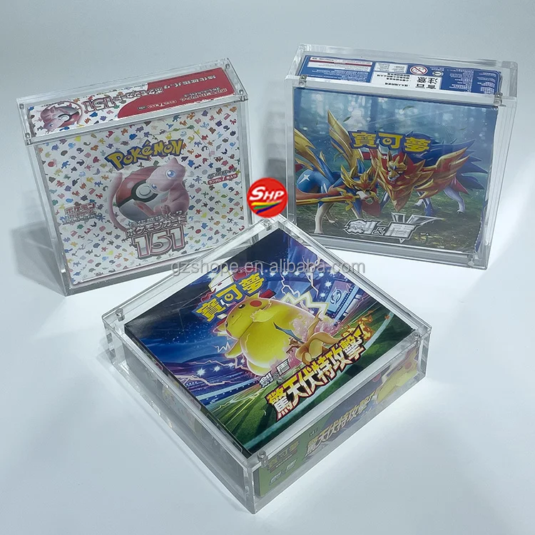 pokemon japanese booster box acrylic case Pokemon Japanese Small Booster Box Acrylic Display| Microplay Newmarket main image 0