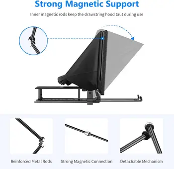 NEEWER Teleprompter X14 with RT-110 Remote & APP Control (Bluetooth Connection Via NEEWER Teleprompter App) Portable No product image
