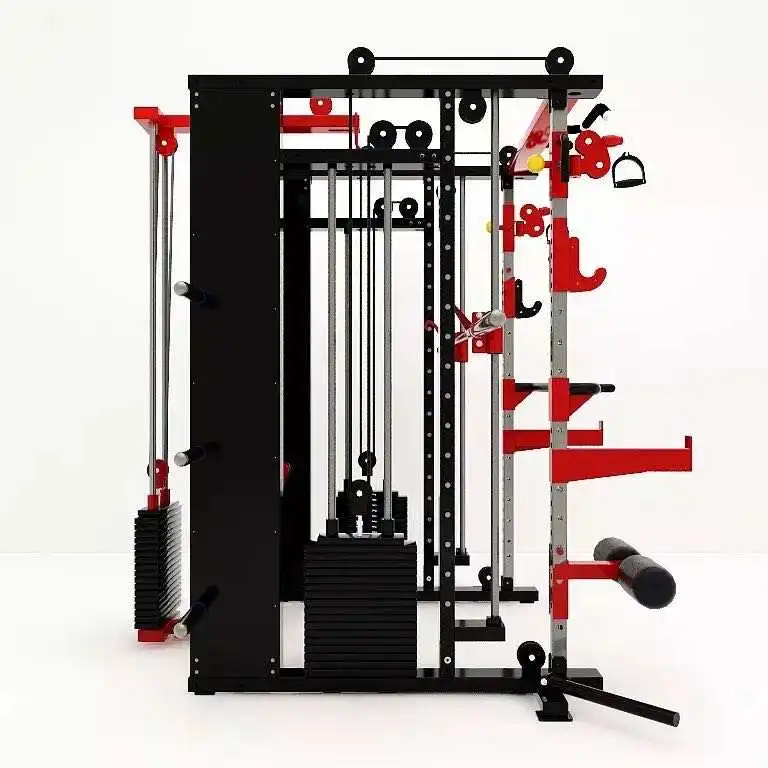 High End 5 In 1 Commercial Home Gym Multi Functional Squat Rack Functional Trainer Multi Smith 5526