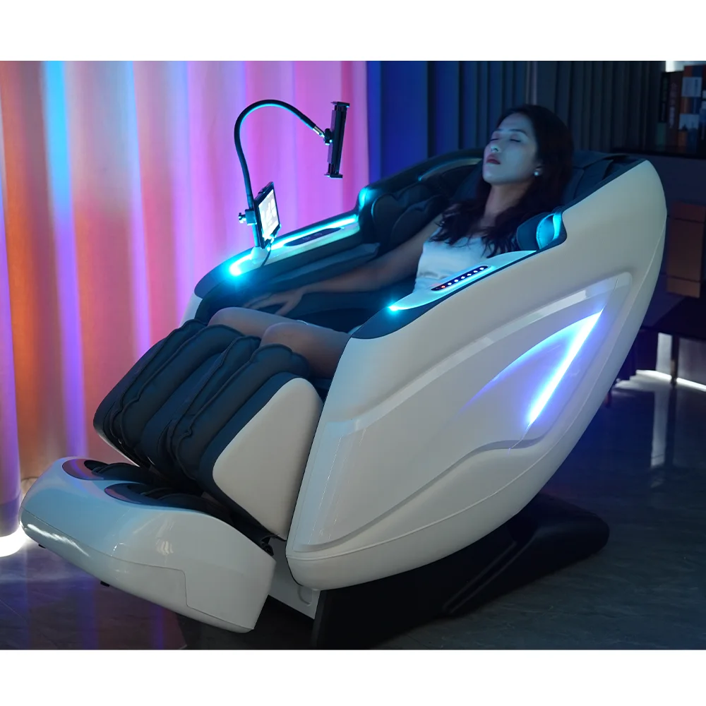 product new tech voice control zero gravity daddy 6d 4d luxury large size electric full body massage chair airbag replace-10