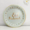 Cyan 7 inch plate*8pcs