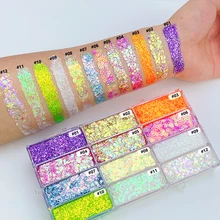 Biodegradable Luxurious Factory Customization Holographic Gel with Sparkle Excellent Performance Eyeshadow