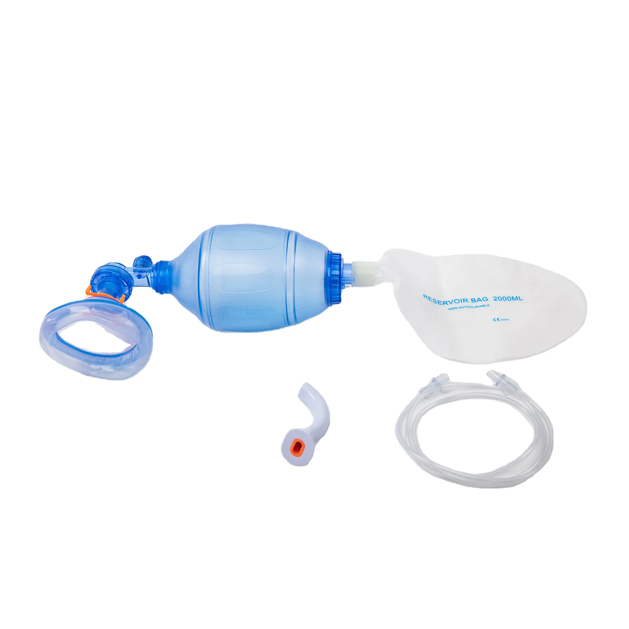 Adult emergency disposal pvc and silicone manual resuscitator