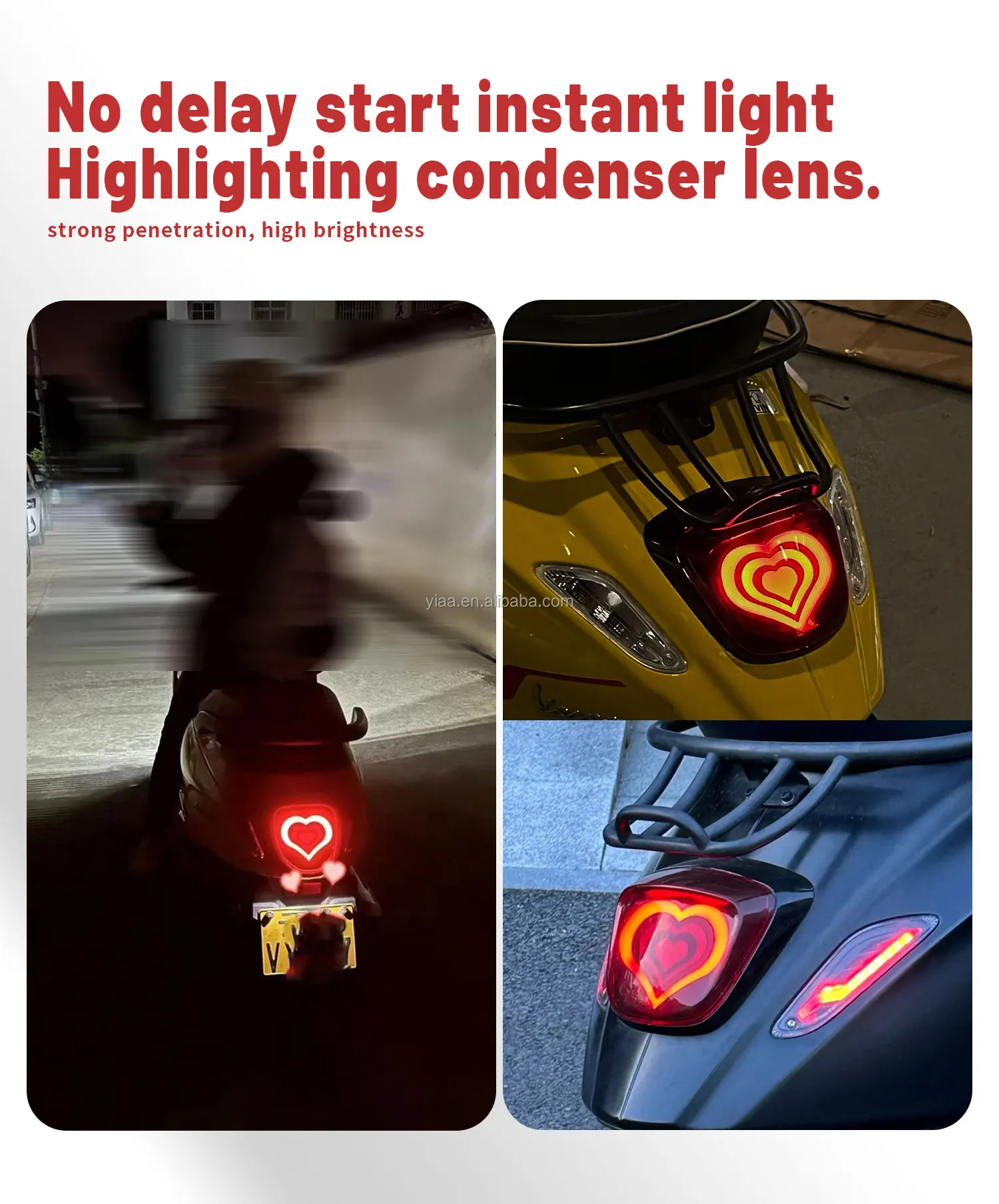 product led motorcycle taillights stop light rear tail light for vespa sprint primavera taillight-33