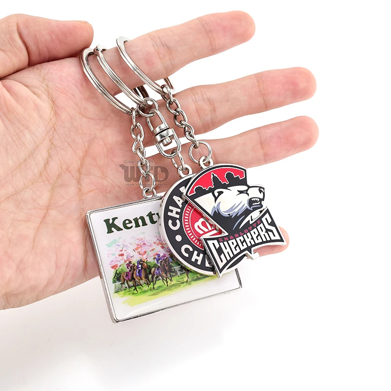 Chaveiro Metálico com Design Personalizado e Logo Personalizado, Lembranças Promocionais de Negócios, Presentes Premium, Chaveiro de Luxo em Esmalte 3D