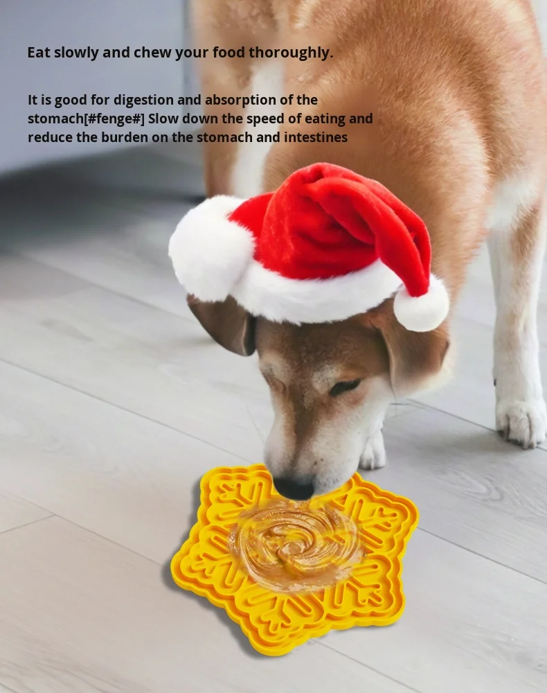 Solid Pattern Silicone Pet Slow Feeder Mat Anti-Choking Anti-Spill Training Cat and Dog Licking Eating Mat with Suction Cup supplier