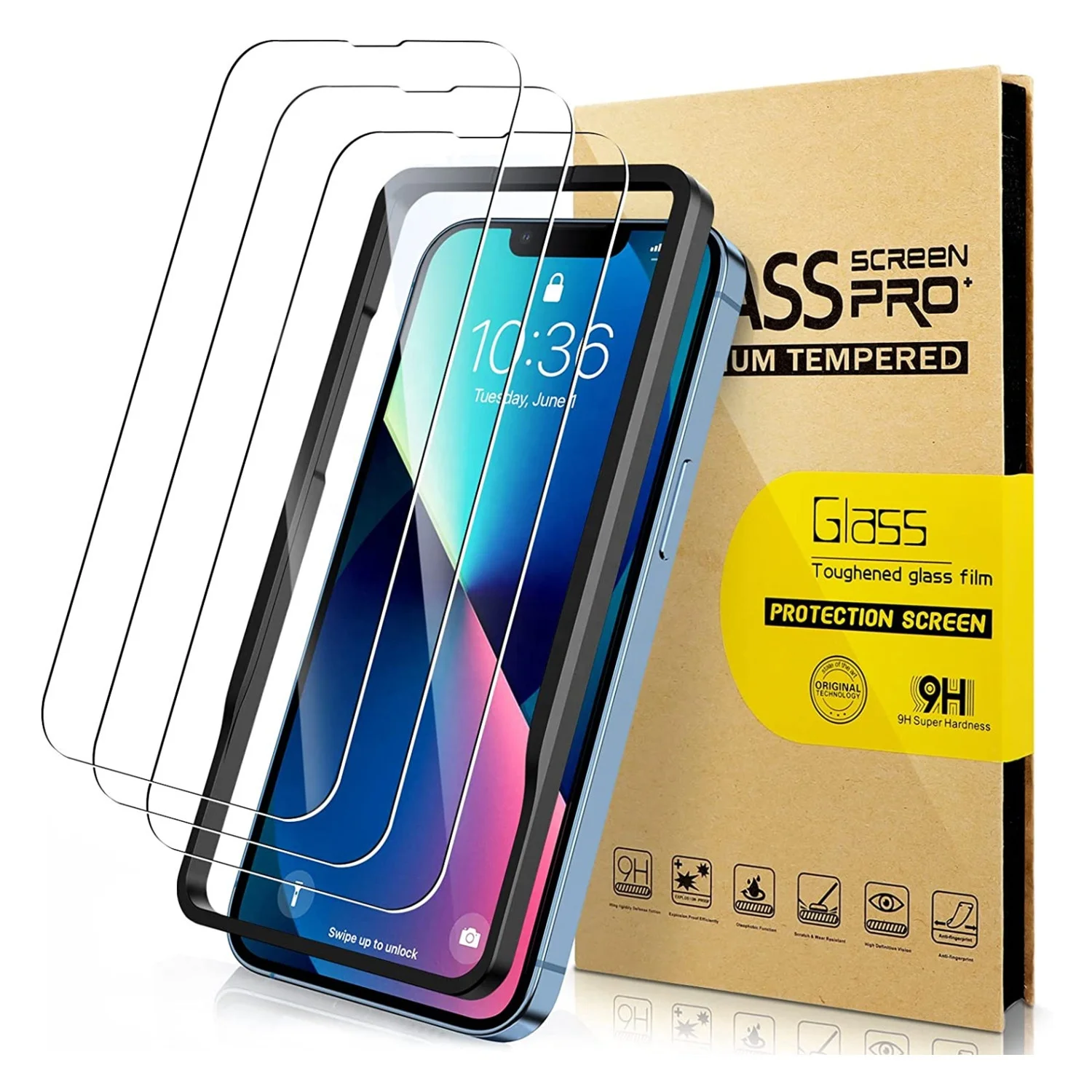 For Iphone 14 Pro Max Screen Protector Tempered Glass Set 2 Pack 3 Pack