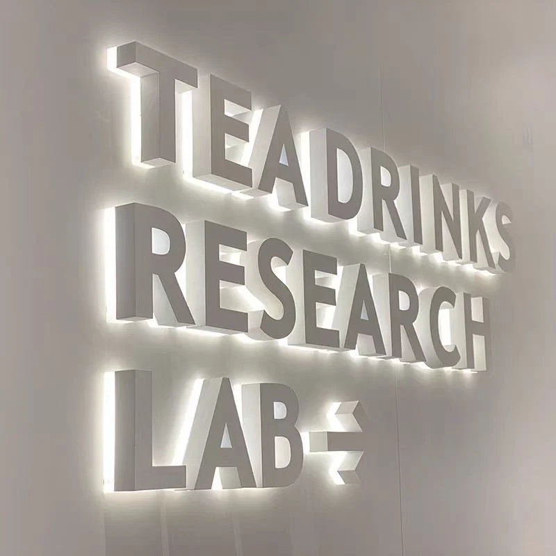 Custom Luminous Design Personalized Art Letter Lamp for Yoga Studio Shopping Mall Clothing Store Signboard Door Ceiling Lighting