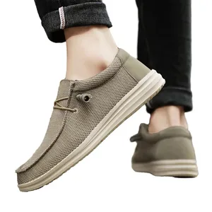 Men's Casual Slip-On Shoes Loafers Breathable Waterproof Lightweight Large Size 39-50 Non-Slip Comfortable Height Increasing