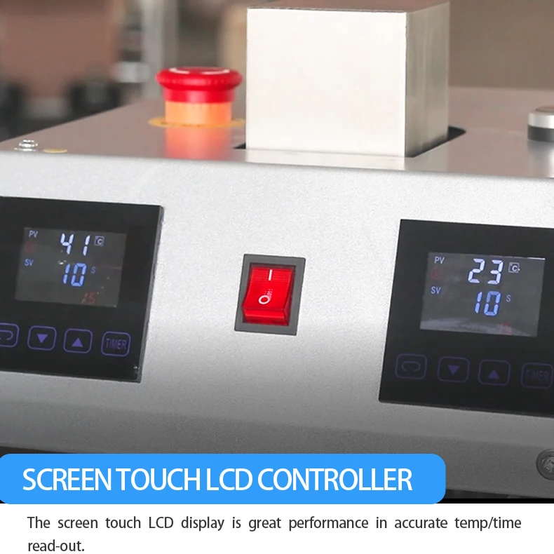 20 Ton Electric Automatic Heat Press Machine Double Sided Pneumatic Heating Hydraulic Bottle 6x8 Press Machine - Image 5