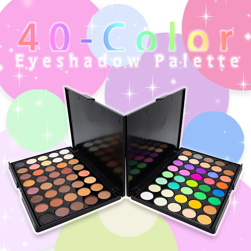 Latest 40 Colors Eye Shadow Vegan Makeup Private Label Eyeshadow ...