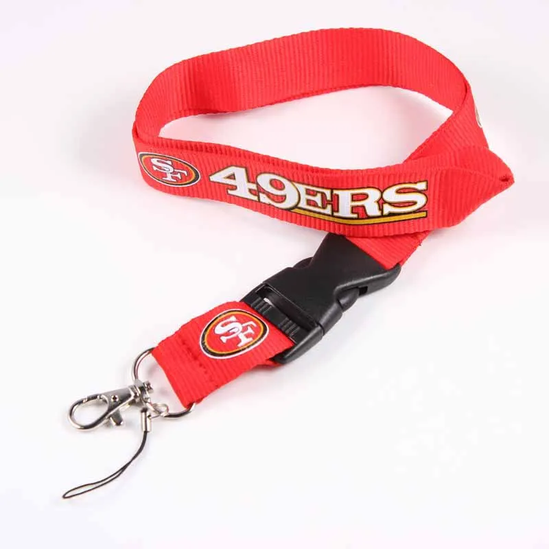 Customized Nfl Logo Neck Lanyard Lanyard Football Team Detachable Nylon