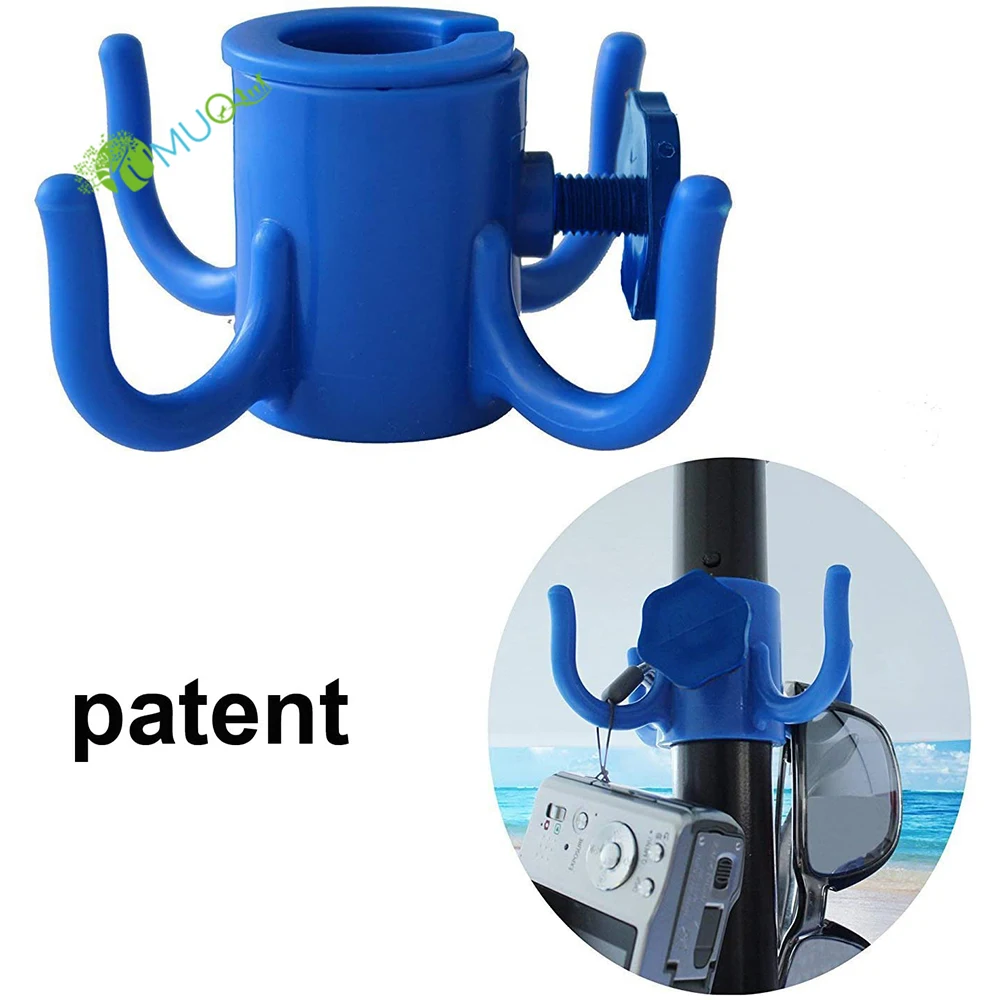 Yumuq Beach Umbrella Hanging Hook 4prongs Plastic Umbrella Hook