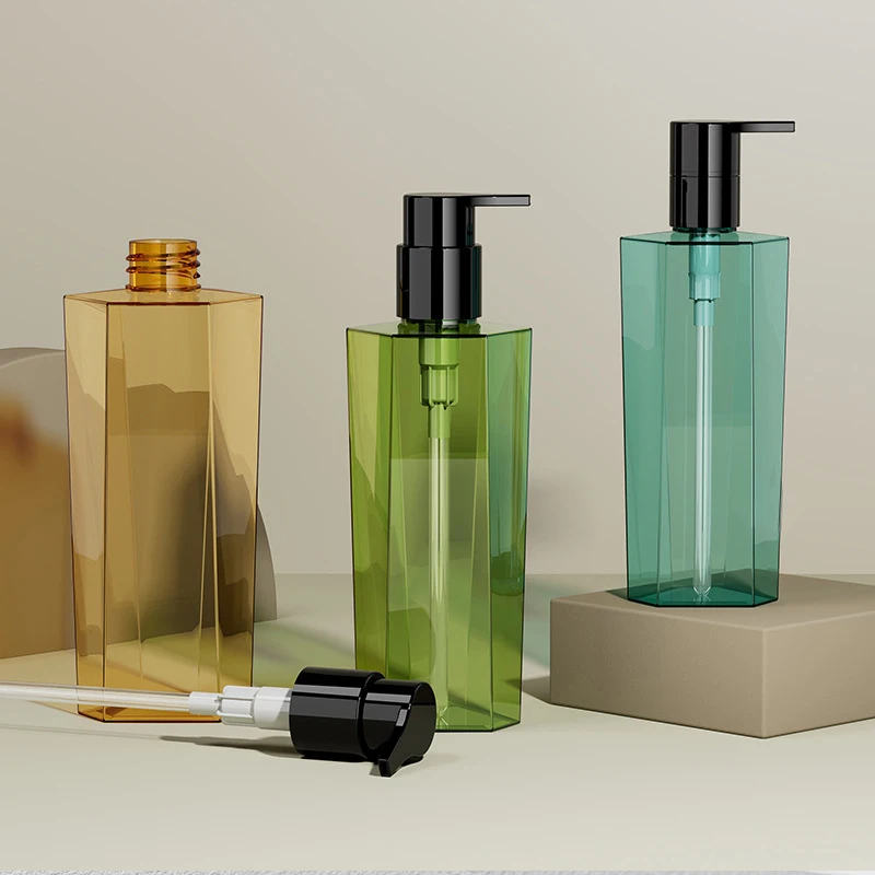 詰め替え可能なコンディショナー容器 250ML 350ML 400ML 空の六角形