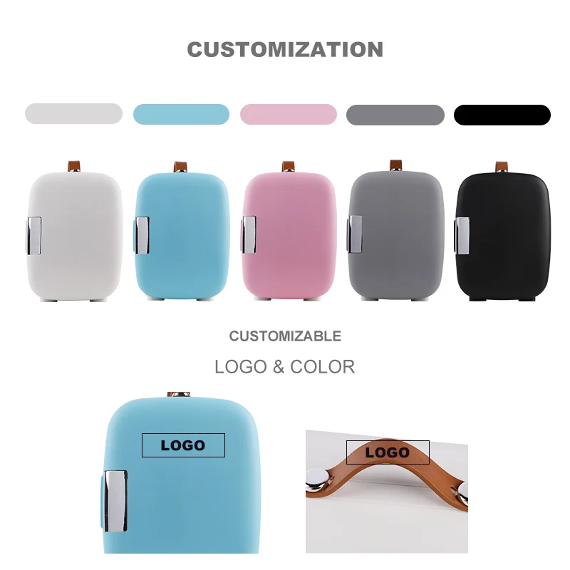Factory Portable Handle Custom Room Table Top Cosmetics 4L 5L Mini Fridge Small Refrigerator