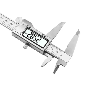 Electronic Digital Vernier Caliper 150mm, Stainless Steel Measuring Tool Large Lcd Display Inch Metric Conversion Precision Measurement Workshop Diy