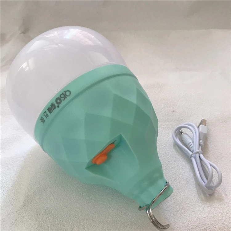 50W Portable Outdoor LED Light Bulbs Camping Hiking BBQ Outage Emergency USB Rechargeable Bulb