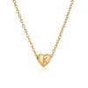Golden Peach heart K (including chain)