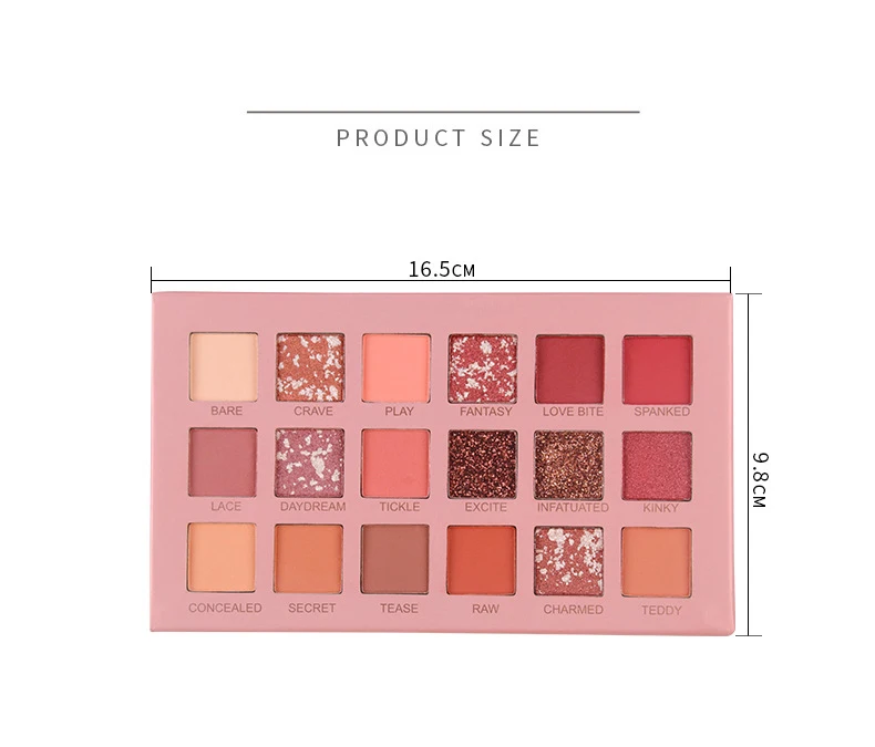 Высокий пигмент, Алмазный органический макияж, фирменная торговая марка, Набор теней для век с блеском