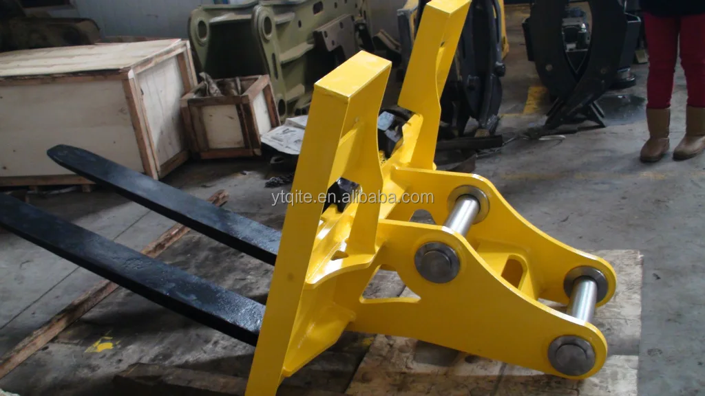 Excavator Attachment Pallet Fork Frame with Engine Gite Core Components