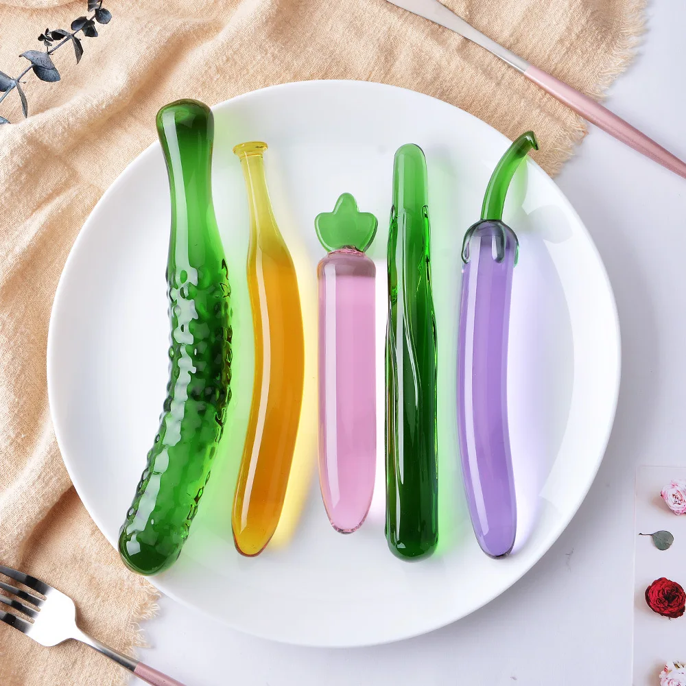 Holesale-consolador de vidrio para adultos, juguete sexual de fruta de  vidrio con variedad de verduras, plátano, pepino y berenjena| Alibaba.com