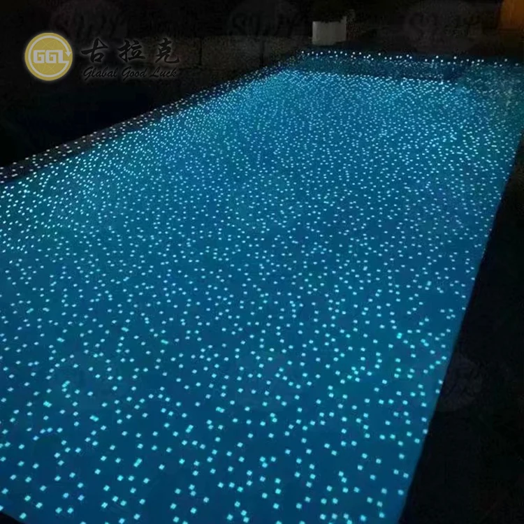 Square Shape Luminous Maroccan Tiles Swimming Pool Tiles Crystal Glass Mosaic supplier