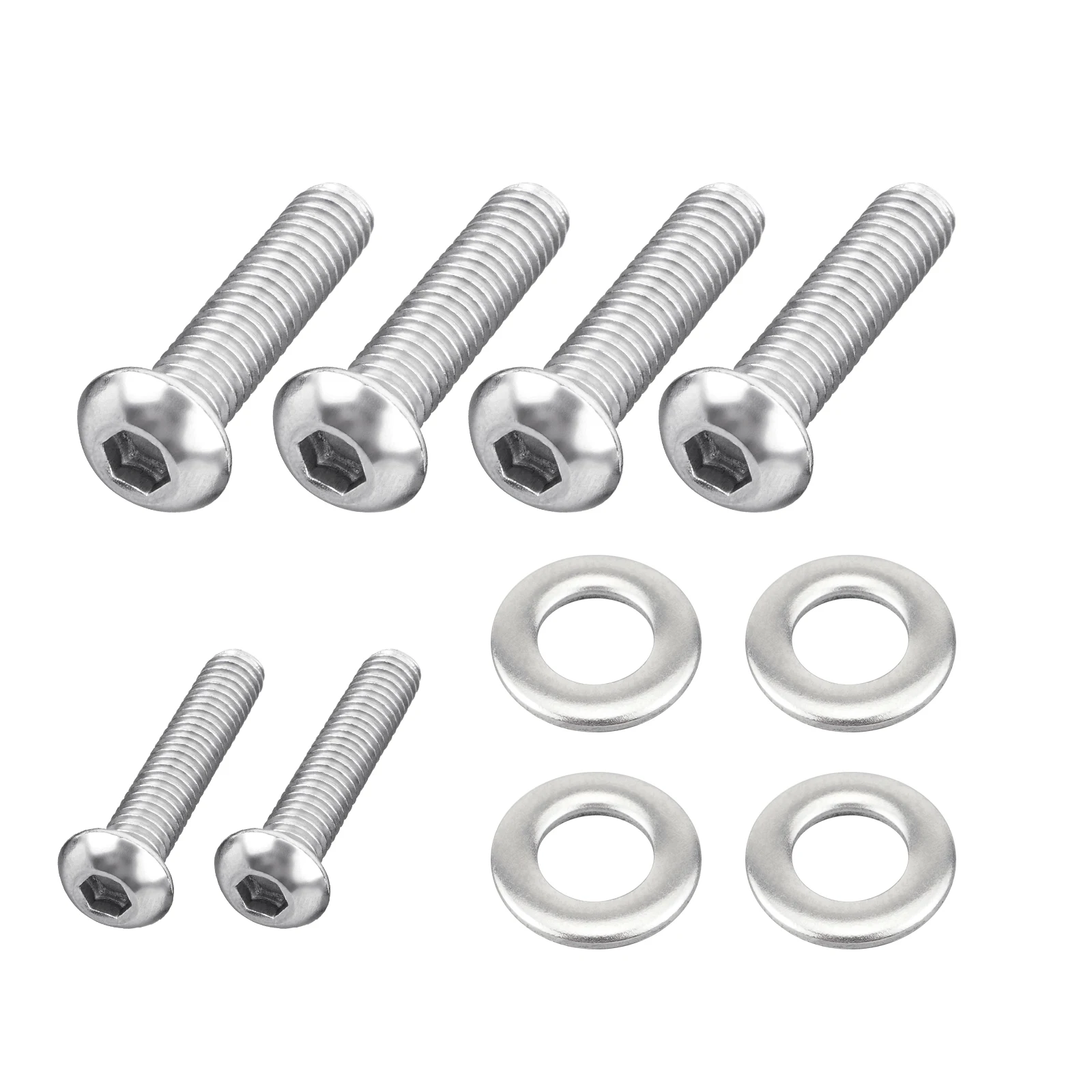 Motor Mount Bolt & Screw Kit For Yamaha Banshee 350 YFZ350 (1987-1998, 2000-2006) - 8 Bolts, 2 Nuts, 10 Washers