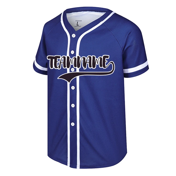 2024 New Design Baseball Button Up Shirt 100% Polyester Best Baseball Uniforms Youth Customized Team