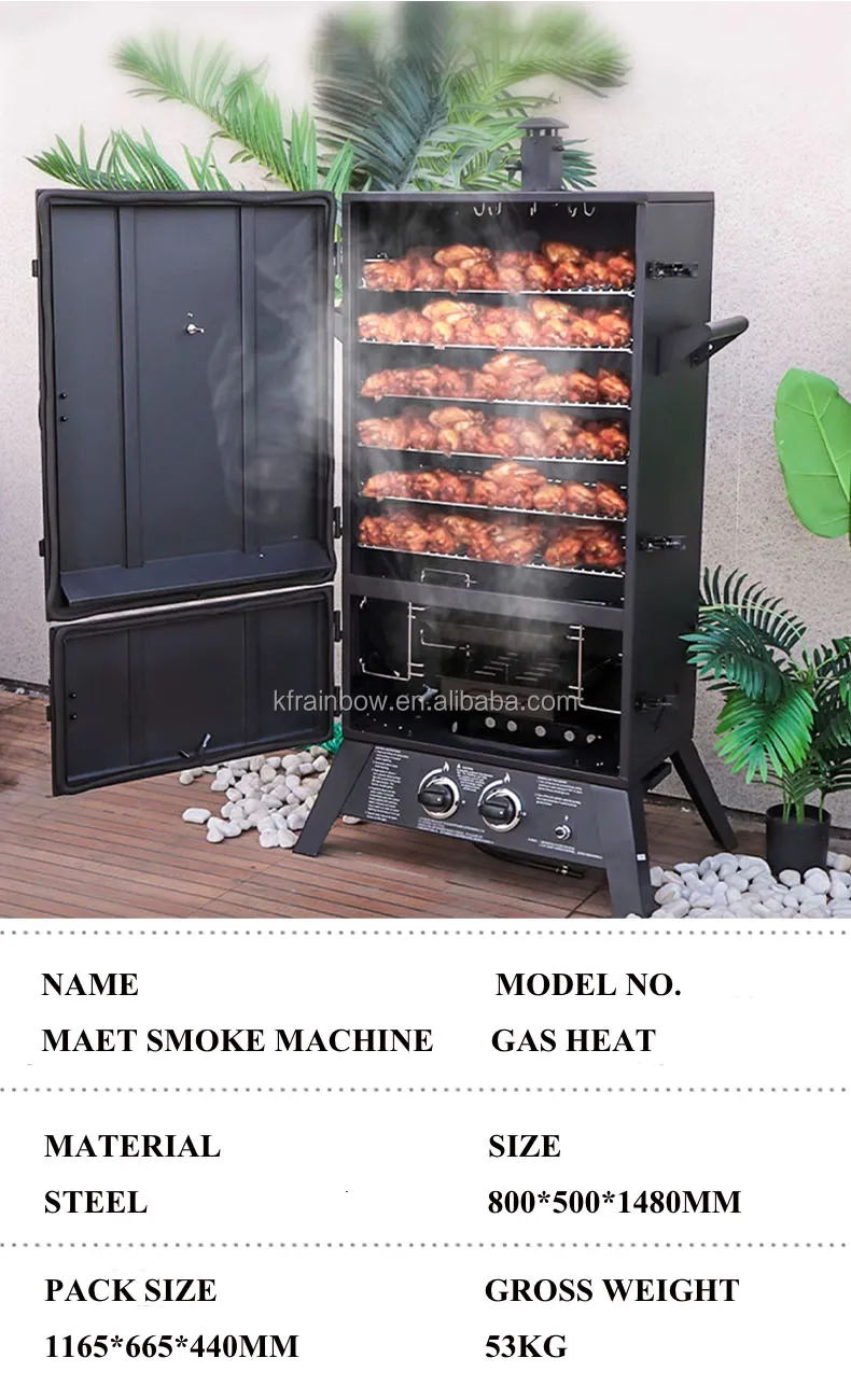 Commercial Gas Meat Smoker Stainless Steel Fish Smoker/sausage Smoker ...