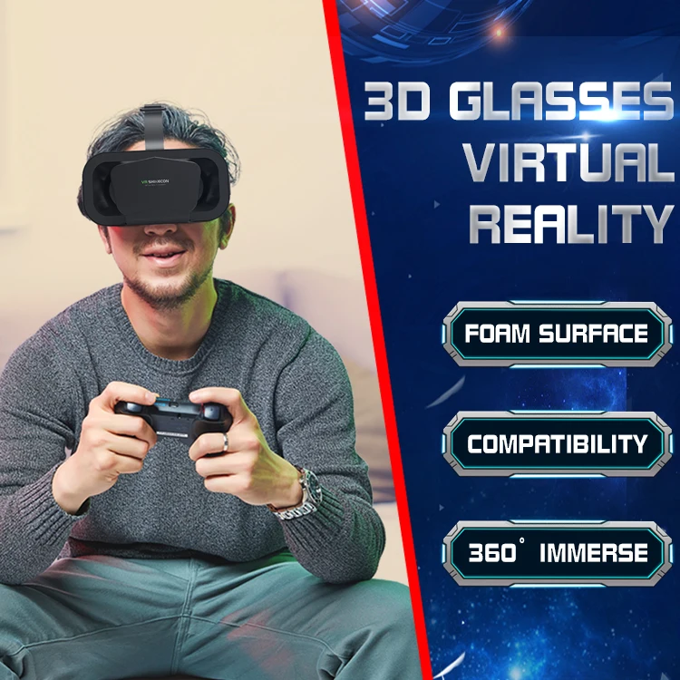 2022 Dropshiping New 3D Virtual Reality Gaming Glasses Headset Compatible Phone G10 Metaverse VR Headset With iPhone Android