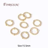 18k gold plated-15.5mm