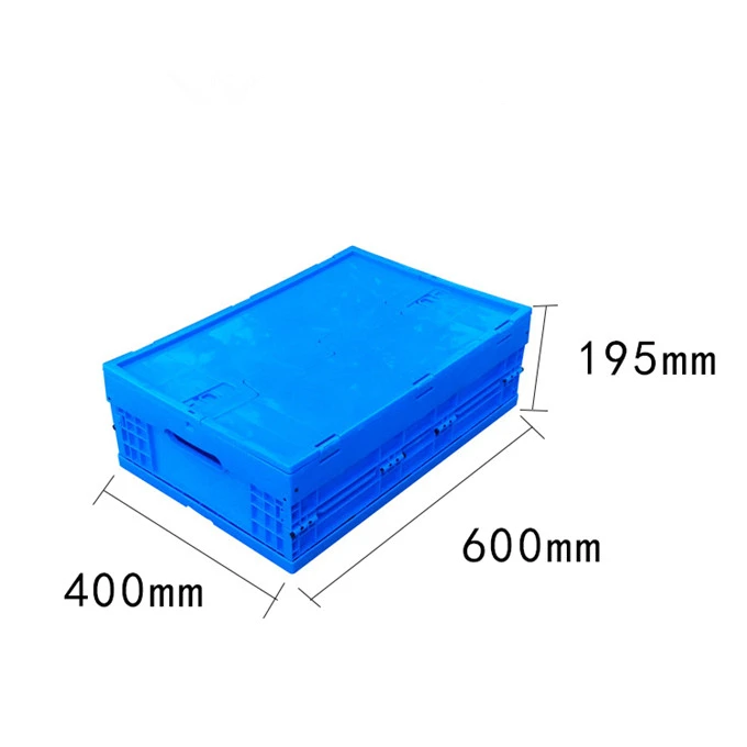 HUADING Storage Boxes Lid Attached Folded Plastic China Factory Storage Boxes & Bins Food Container Eco-friendly Foldable