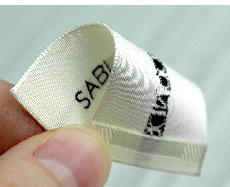 Custom Twill Woven Label With Your Own Logo Clothing Fabric Tags ...