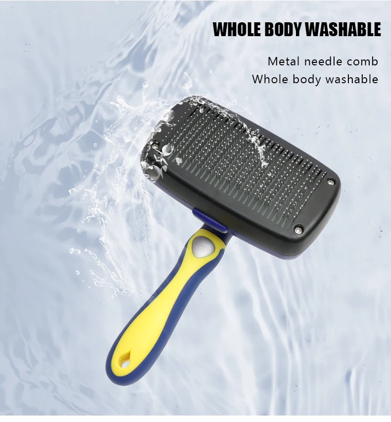 Factory Wholesale Custom Logo Self Cleaning Cat Cleaning Hair Brush Dog