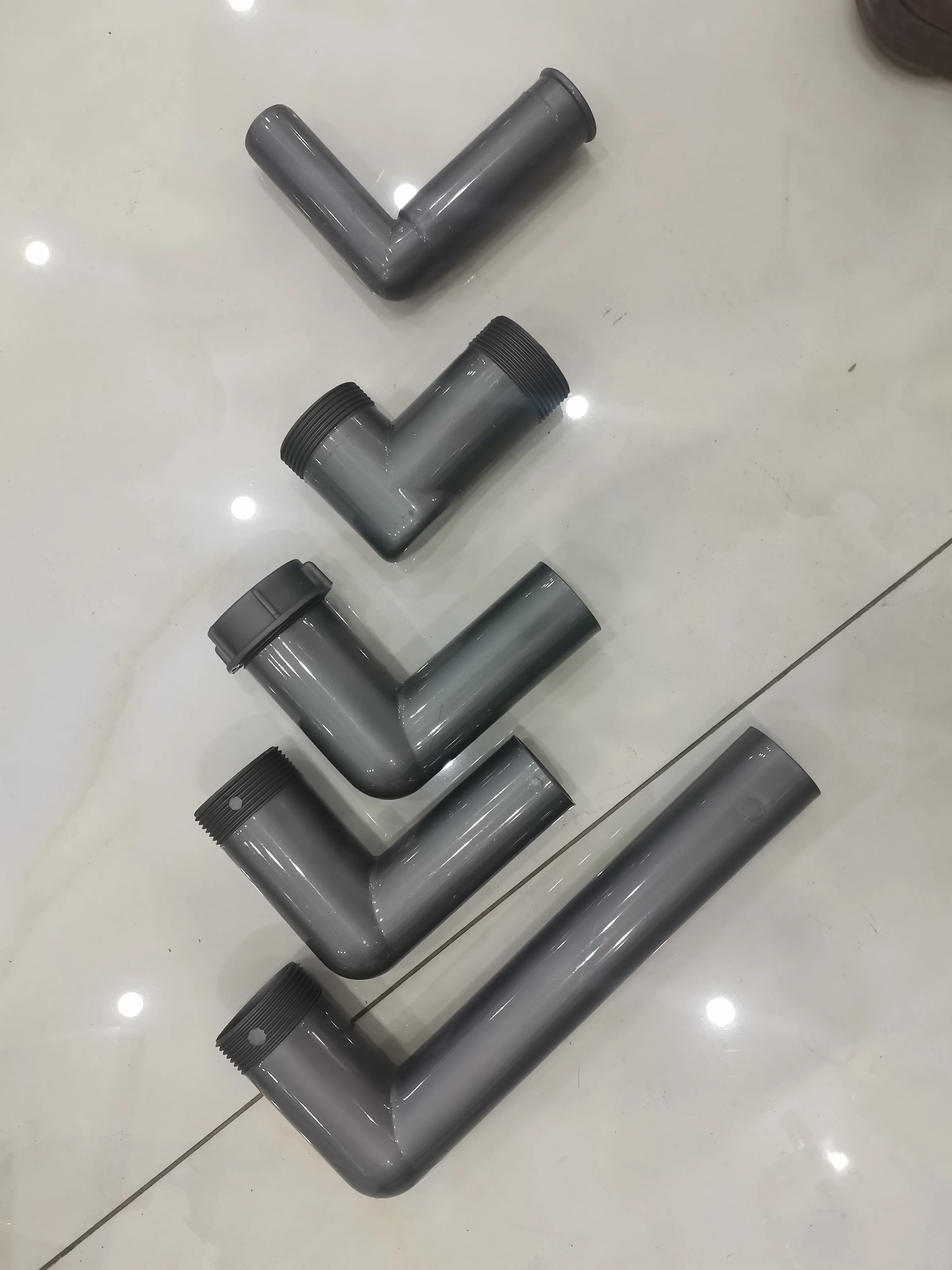 product waste pipe  drain tube hot sale mode pp sink drain pipe  p trap item adjustable  drainage system with sink plug drainer350-3