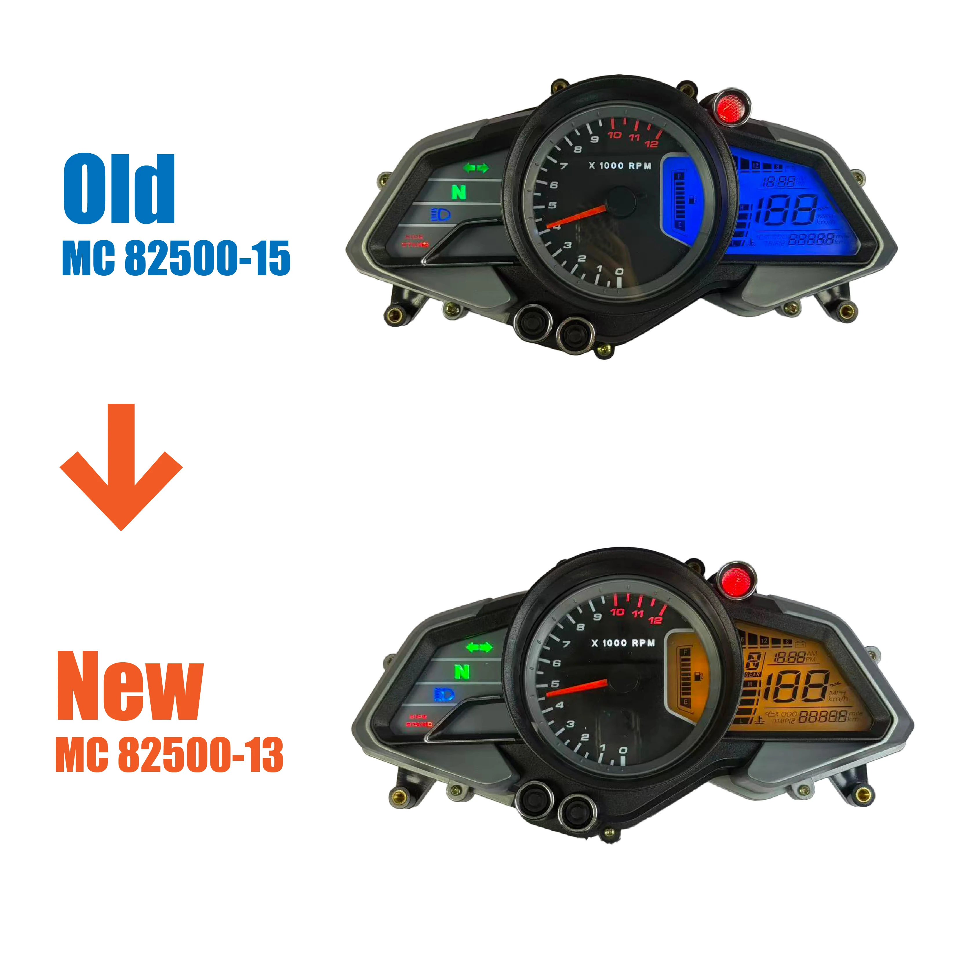 モーターサイクルBajaj Pulsar ns200 アクセサリー デジタルタコ
