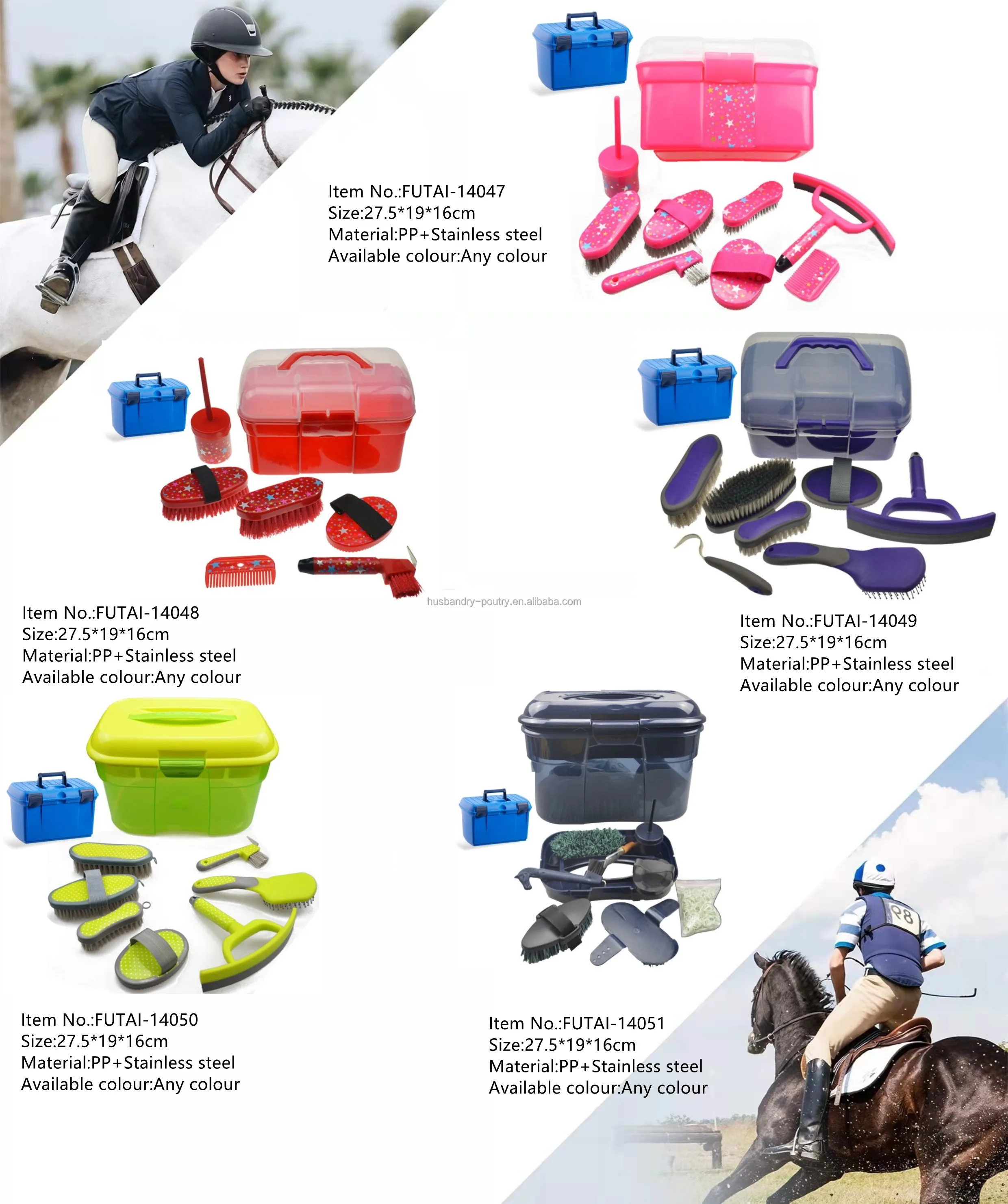 Lot De 8 Outils De Toilettage Pour Chevaux En Excellent état | Soins équidés