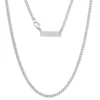 3mm Cuban Necklace Silver