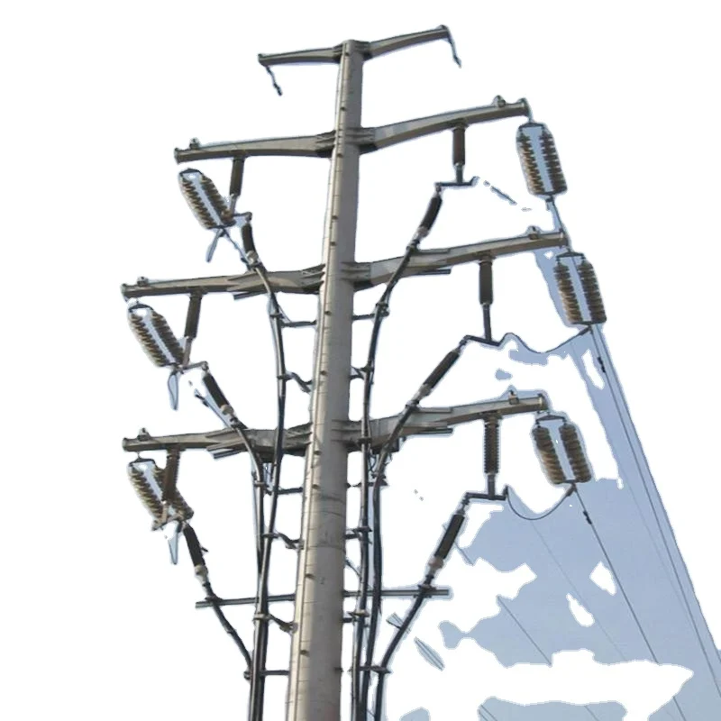 33kv Lattice Tower Spa spd Spg Tubular Pole 132kv Electricity Power Steel Poles