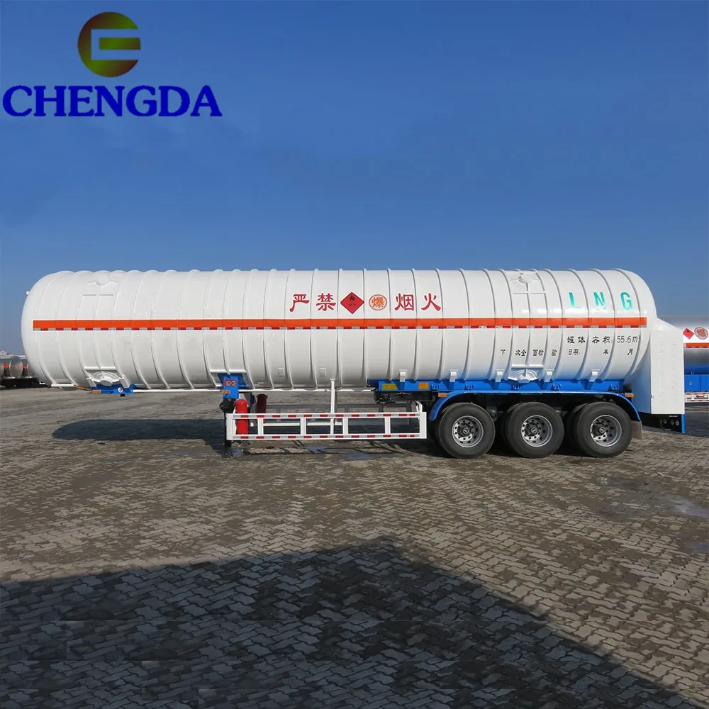 Axles Liquid Natural Gas Cryogenic LNG Transport Tanker